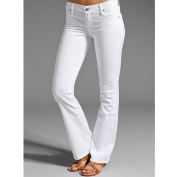 Citizens Of Humanity Denim - Citizens of humanity white dita petite boot cut jeans